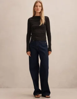 DELANEY EMBELLISHED LONG SLEEVES TOP