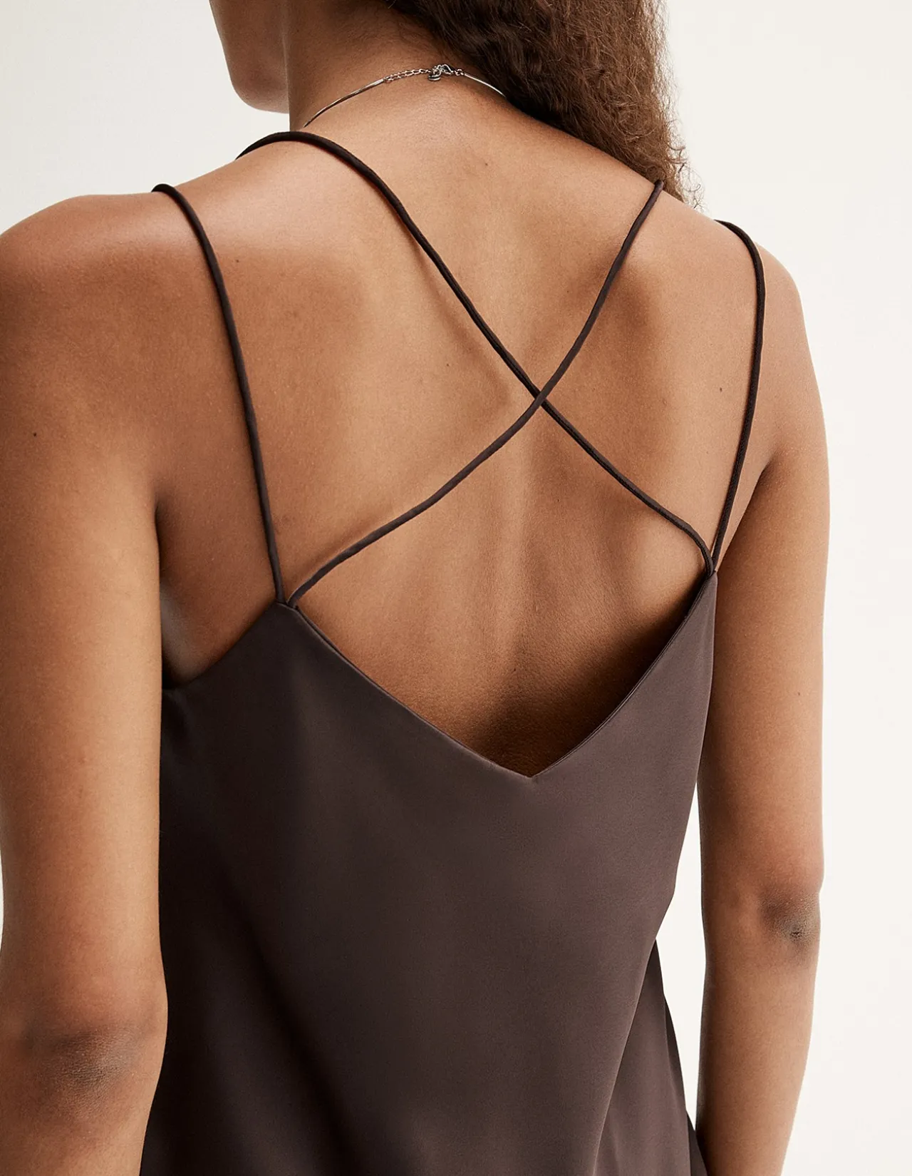 DELANEY SATIN TOP