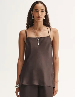 DELANEY SATIN TOP