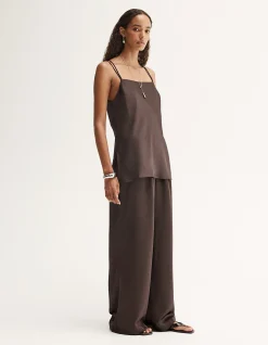 DELANEY SATIN TOP