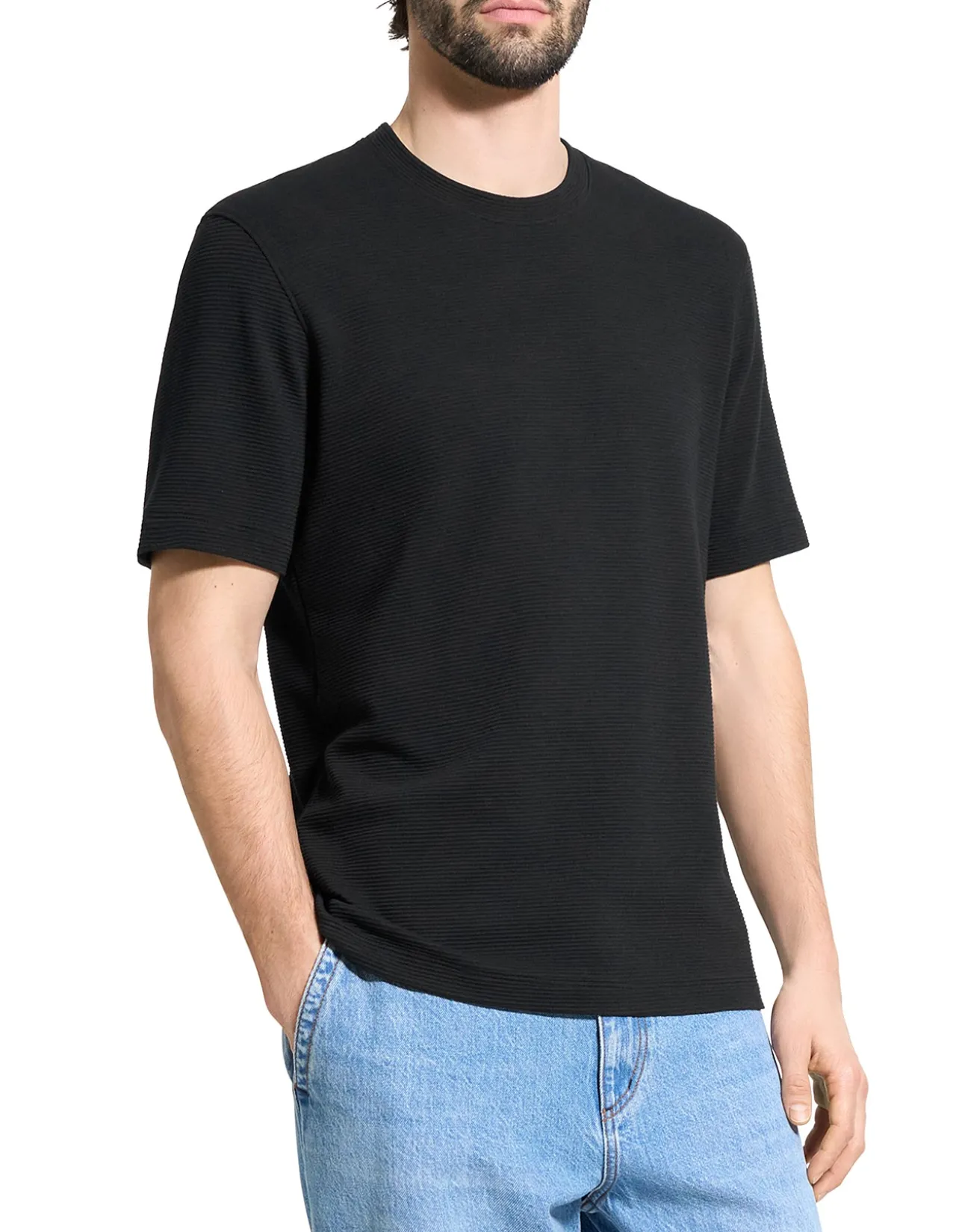 Delroy Tee in Studio Knit Jacquard