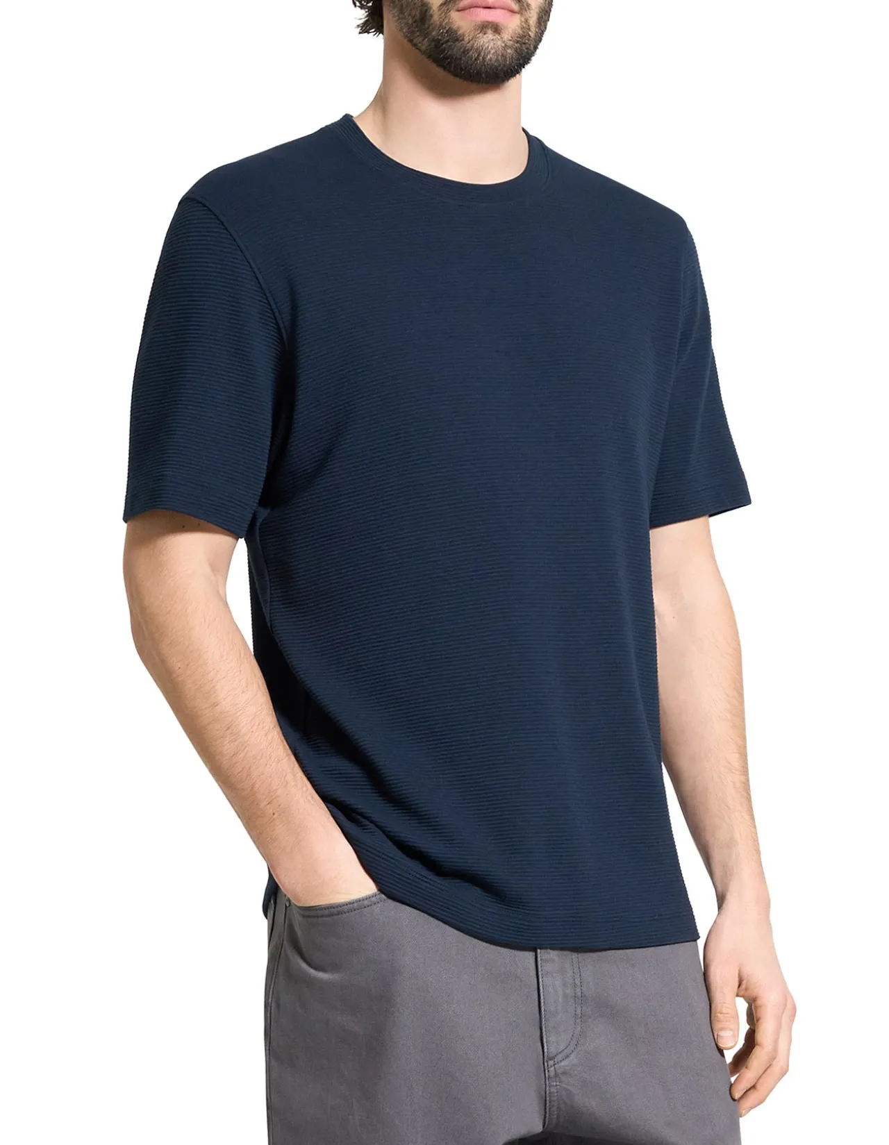 Delroy Tee in Studio Knit Jacquard