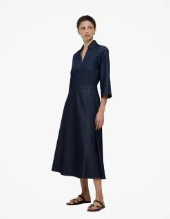 Denim A-line Skirt