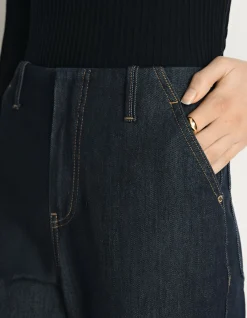 DENIM HIGH RISE CROPPED JEAN