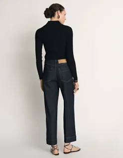 DENIM HIGH RISE CROPPED JEAN
