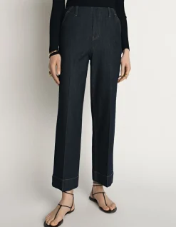 DENIM HIGH RISE CROPPED JEAN