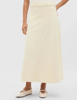 DENIM MIDI SKIRT