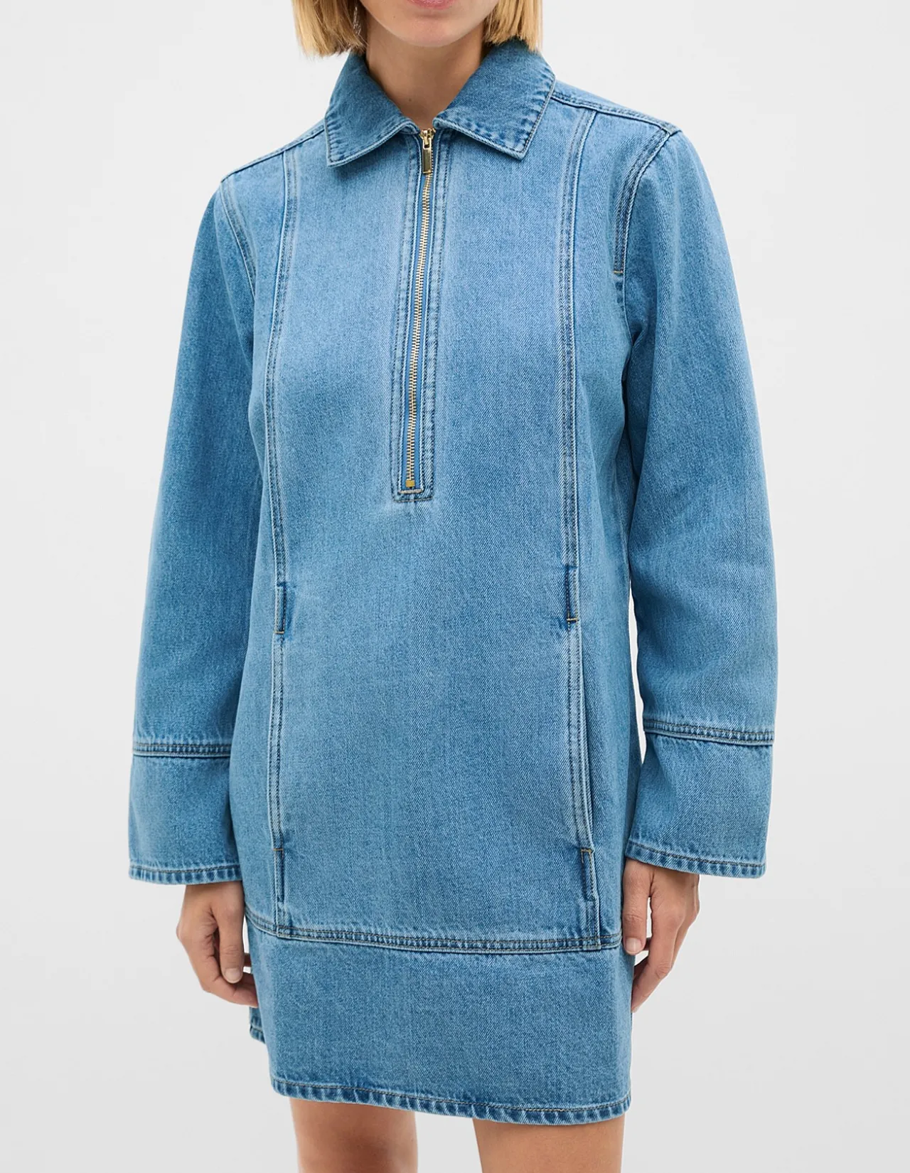 DENIM MINI DRESS