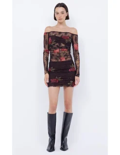 DESERT ROSE LONG SLEEVE MINI DRESS