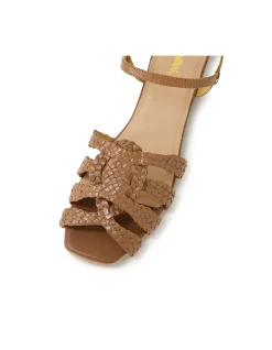 Dessma Woven Leather Strap Sandals