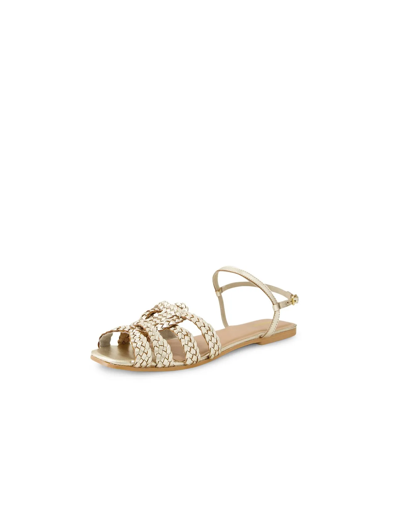 Dessma Woven Strap Square Toe Sandals
