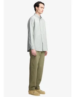 Dexter Green Stripe Classic Oxford Shirt