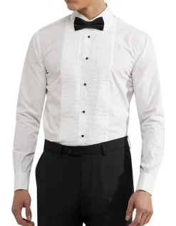DINNER SHIRT WITH FRONT PLEATS