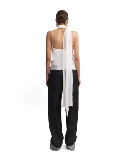 Dione Raw Indigo Barrel Leg Fold Up Jeans