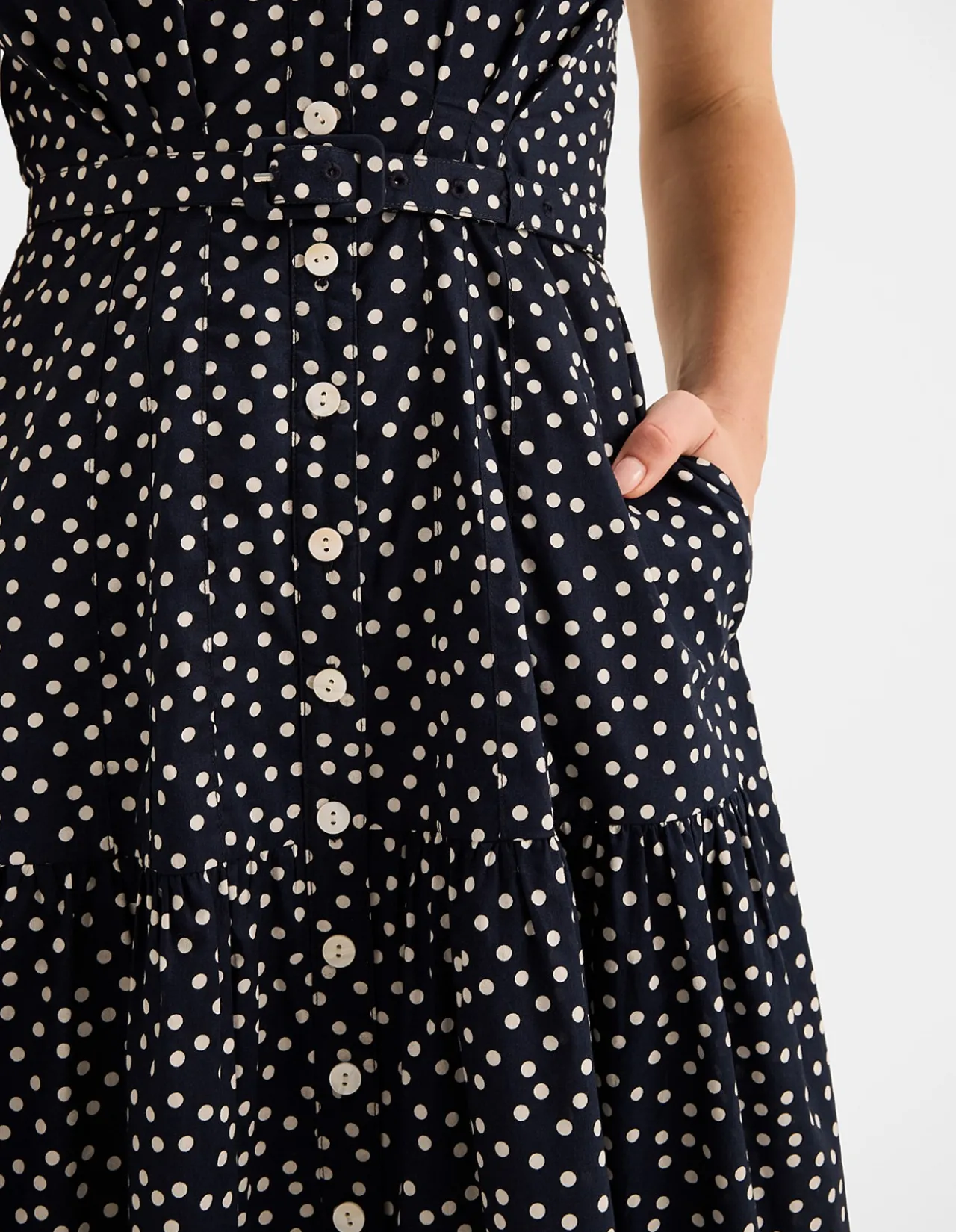 Ditzy Dot Polka Shirtdress