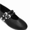 DIVON Black Leather Mary Jane