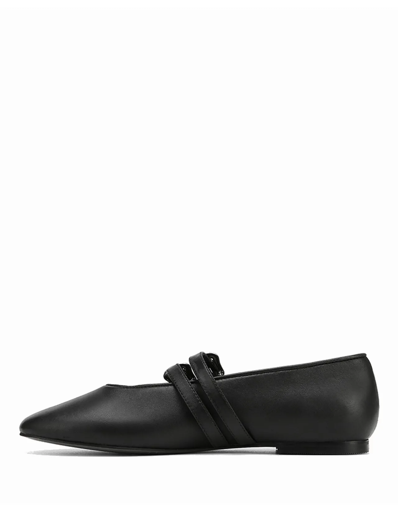 DIVON Black Leather Mary Jane