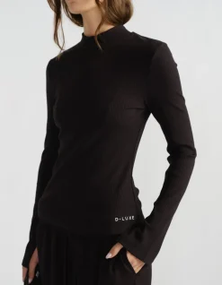 D-LUXE LONG SLEEVE RIB TOP