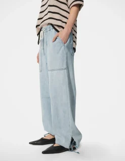 D-Luxe Relaxed Drawcord Denim Jogger Pants