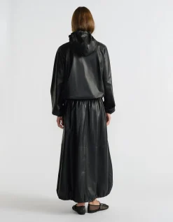 D-LUXE FAUX LEATHER SKIRT