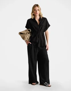 D-LUXE LINEN BLEND SS SHIRT