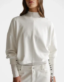 D-LUXE RUCHED TERRY SWEAT
