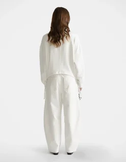 D-LUXE RUCHED TERRY SWEAT