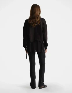 D-LUXE RUCHED TERRY SWEAT