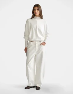 D-LUXE RUCHED TERRY SWEAT