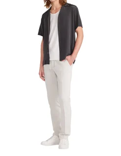 Dobby Denim Drawstring Pants
