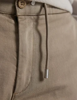 Dobby Denim Drawstring Pants