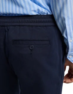 Dobby Denim Drawstring Pants