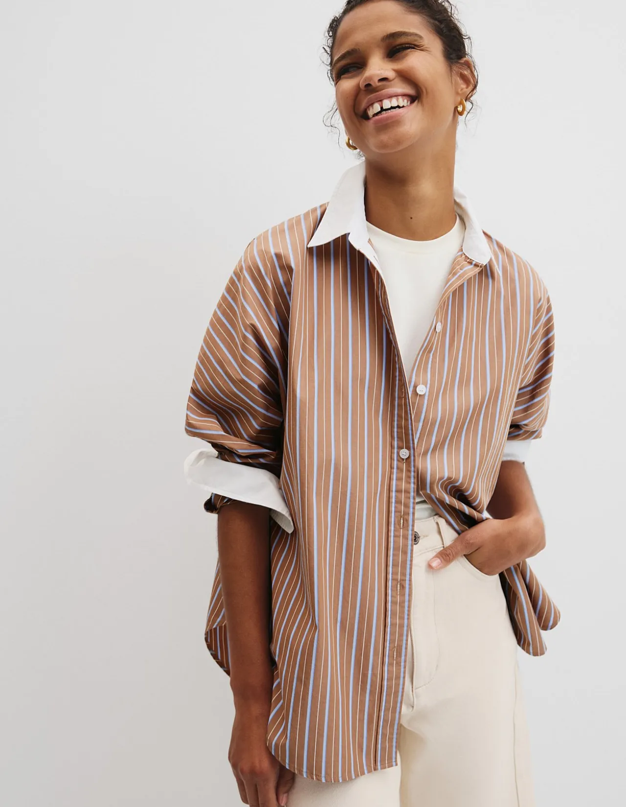 Dolman Striped Shirt