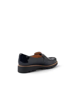 Dorky Chunky Tread Patent Loafers
