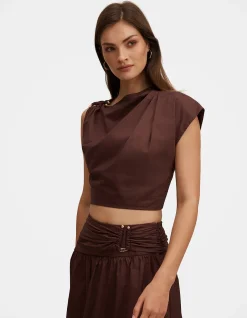 DOTTIE DRAPED HARDWARE TOP