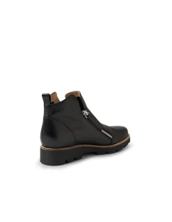 DOTTIZ DJ BLACK BLACK SOLE LEATHER