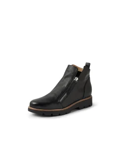DOTTIZ DJ BLACK BLACK SOLE LEATHER