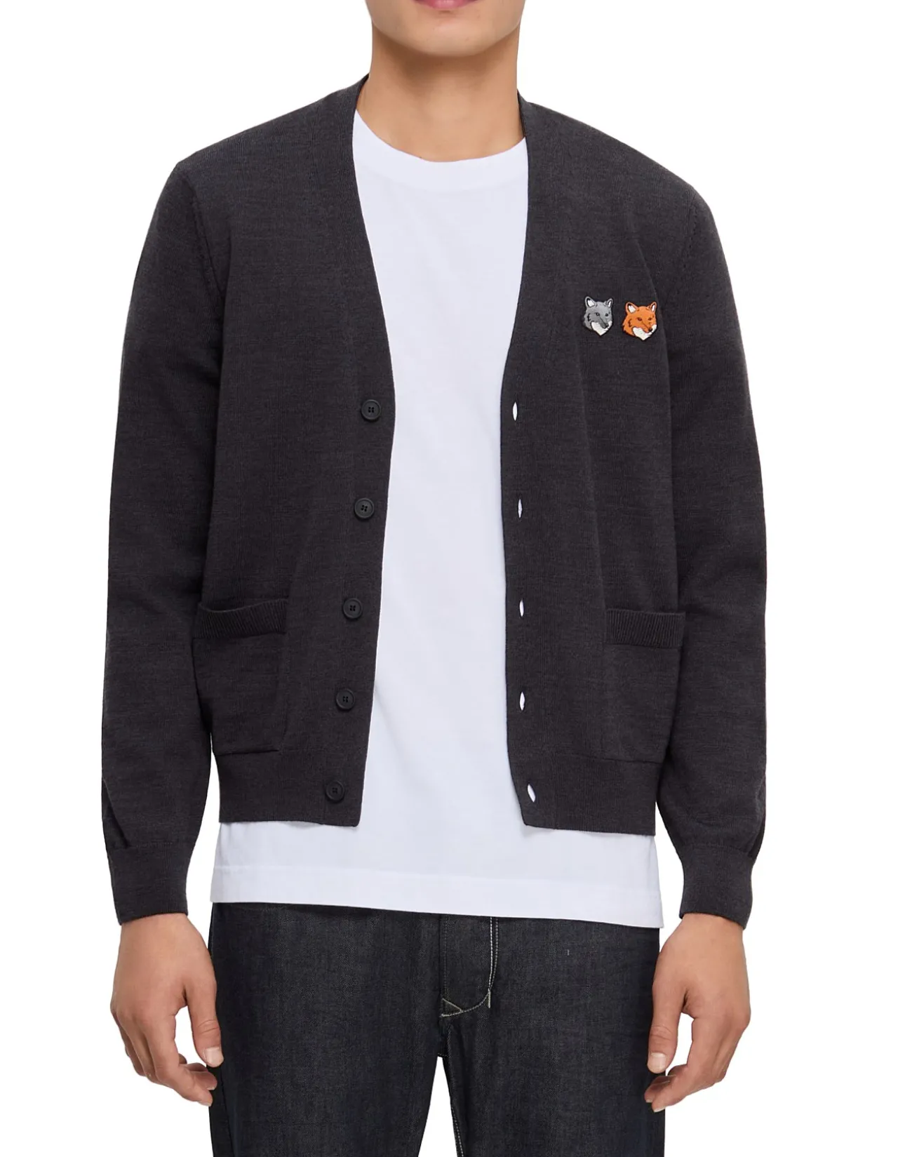 DOUBLE FOX HEAD REGULAR CARDIGAN