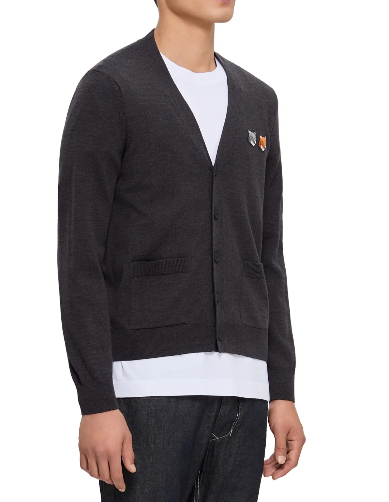 DOUBLE FOX HEAD REGULAR CARDIGAN