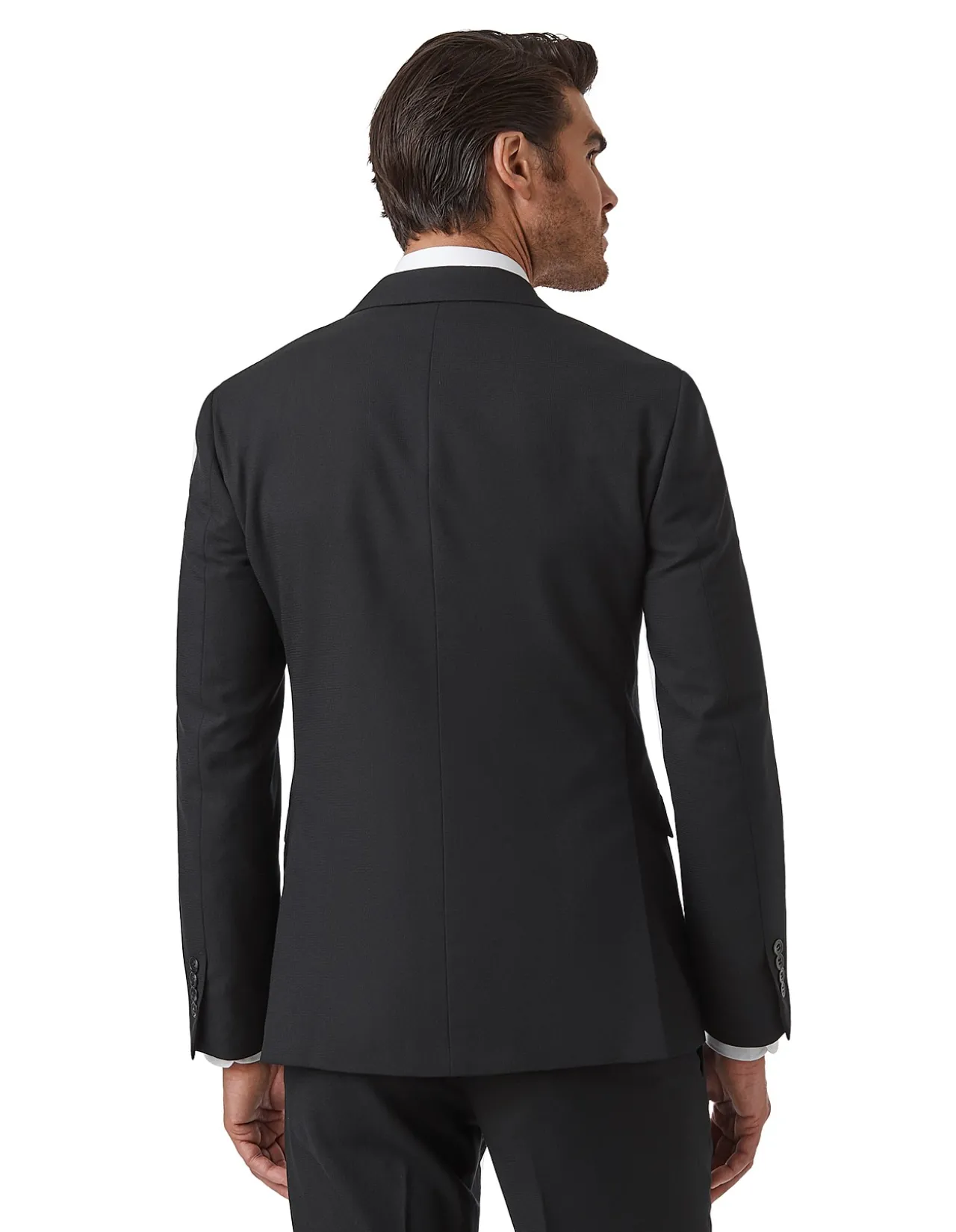 DOUBLE BREASTED PEAK LAPEL SUIT JACKET