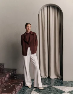 Double Faced Wool Peacoat