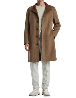 DOUBLE FACE FUNNEL NECK COAT
