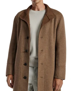 DOUBLE FACE FUNNEL NECK COAT