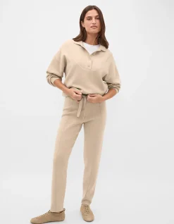 DOUBLE KNIT COLLARED SWEATER