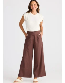 Dover Wide Leg Cotton Linen Pant