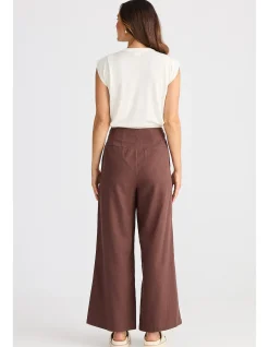 Dover Wide Leg Cotton Linen Pant