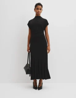 Drape Neck Dress