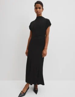 Drape Neck Dress
