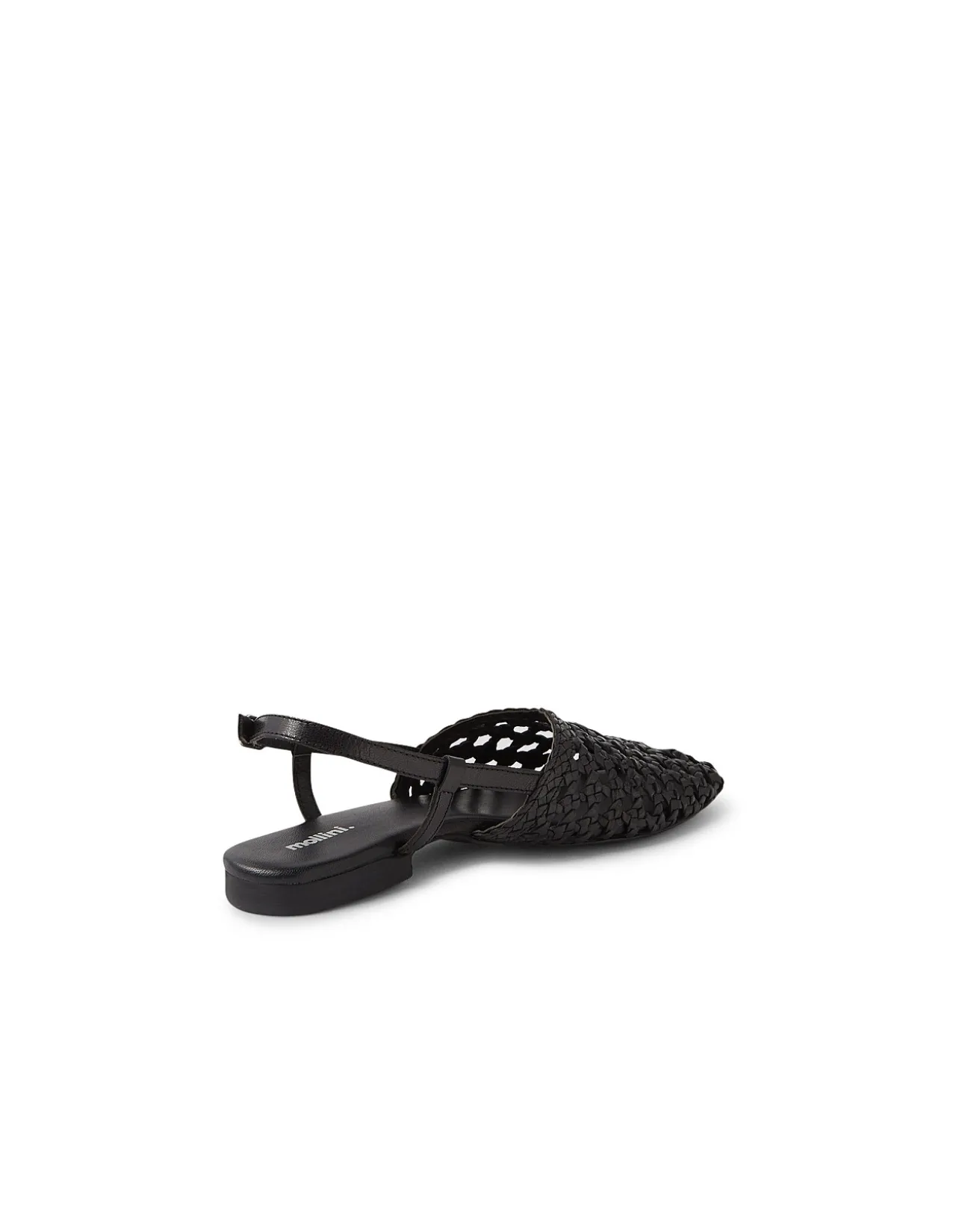 Drasa Woven Leather Slingback Flats