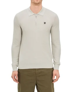 Drift Knitted Polo Slim Fit Dark Ink